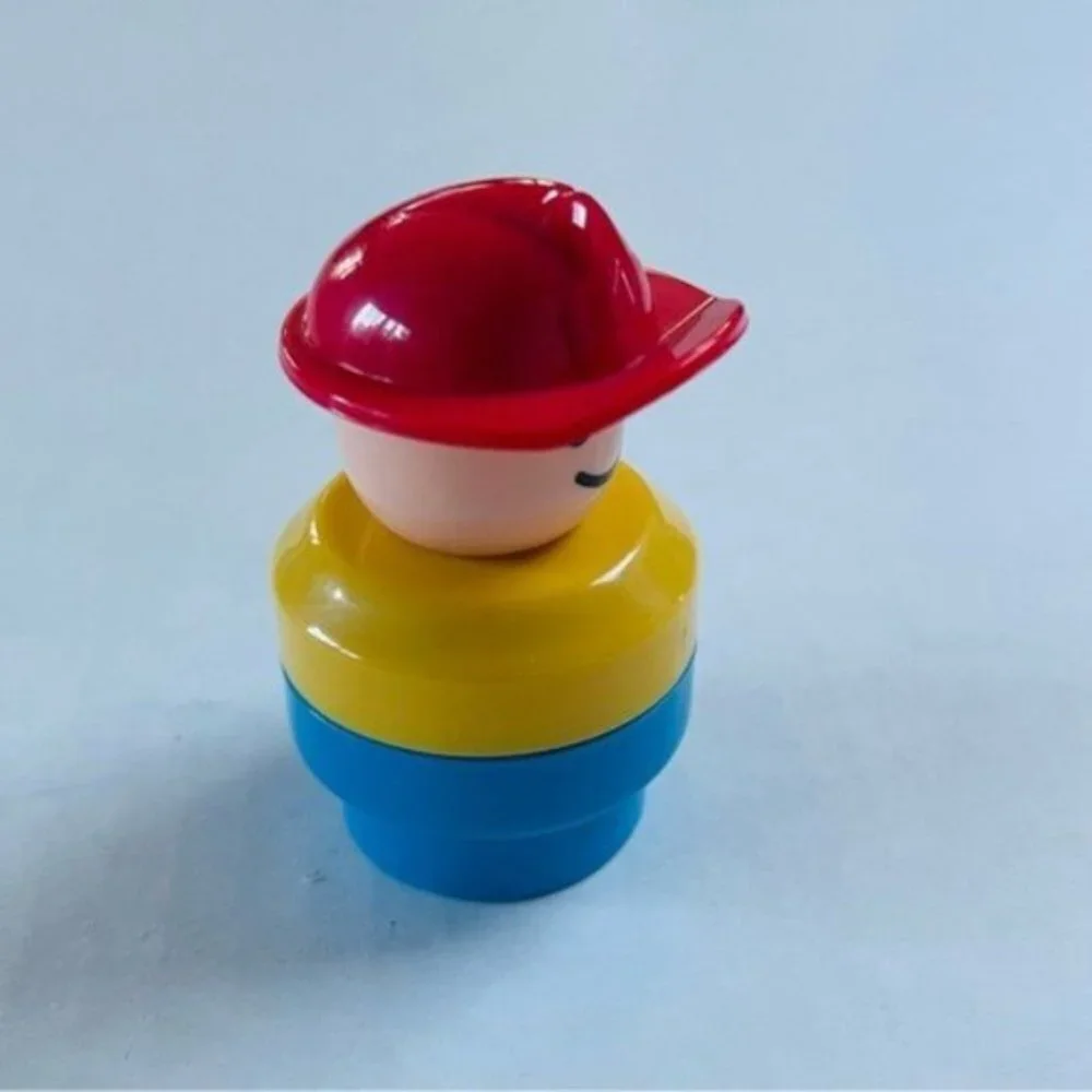 Fisher‎ Price Little People Construction Worker Hat Kids Toy Holiday Gift Cake